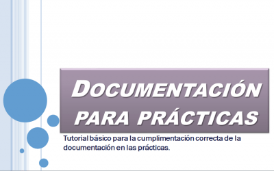 Tutorial para la documentación de prácticas en empresas.