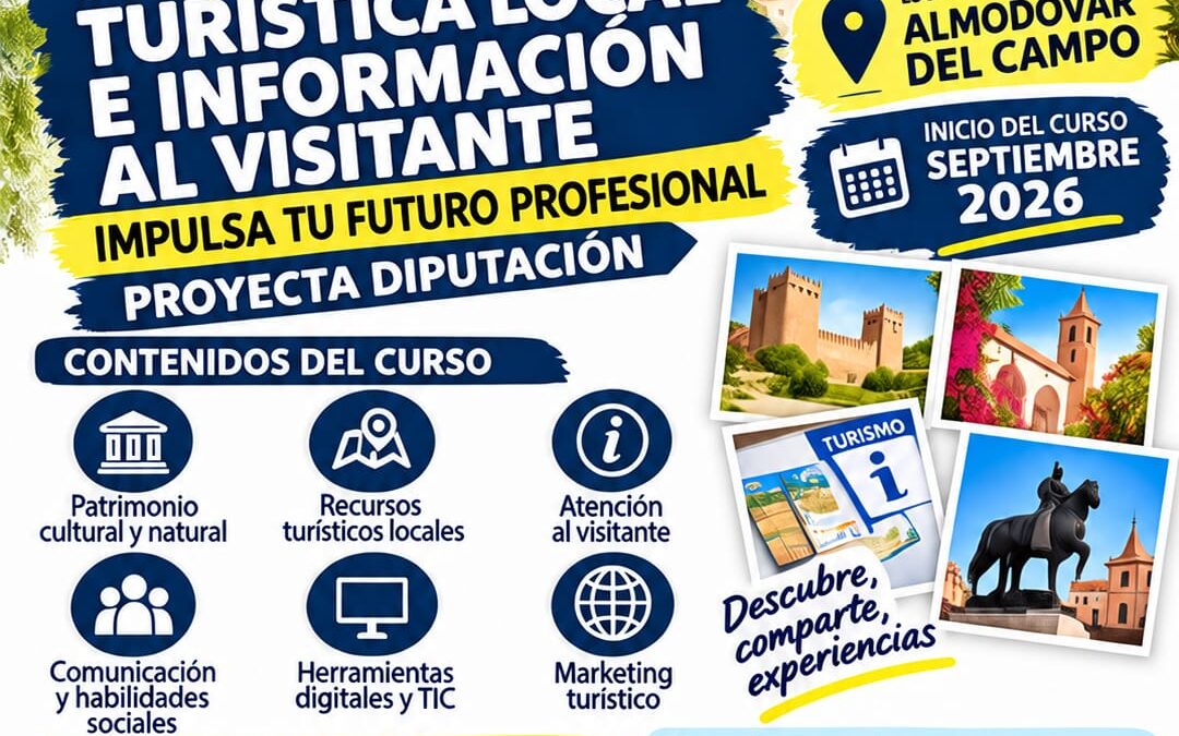 📢 Curso de Promoción Turística Local e Información al Visitante  ¡Últimas plazas disponibles! 🚨